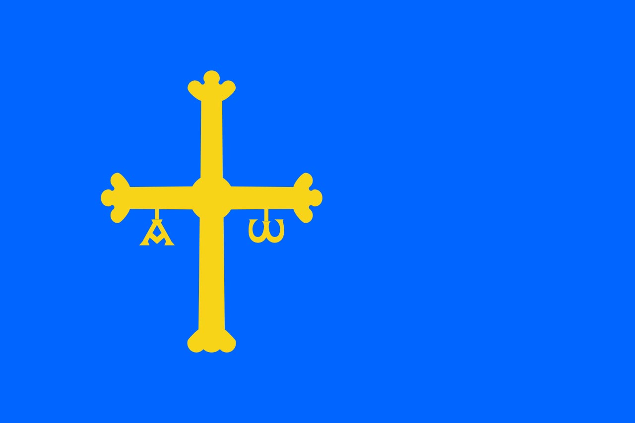 Флаг провинции Астурия (Asturias)
