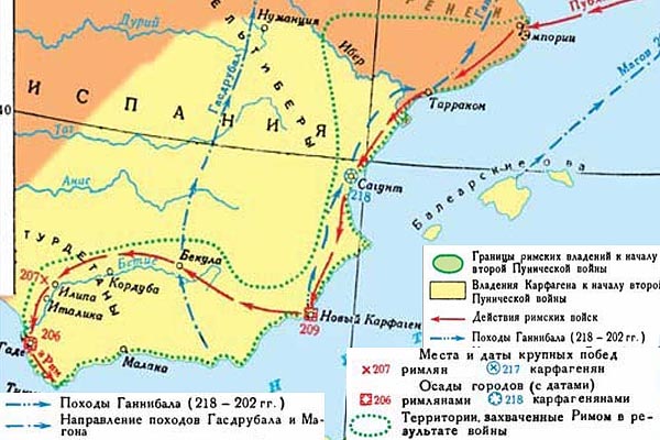 Завоевание Южной Испании (208 - 204 г.г. до н.э.)