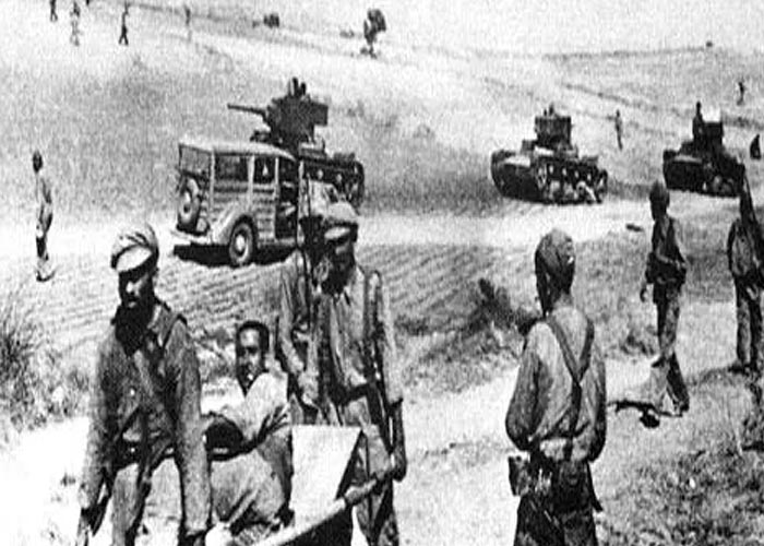 Гражданская война в Испании 1936 - 1939 г.г. (битва при Брунете, июль 1937 г.)