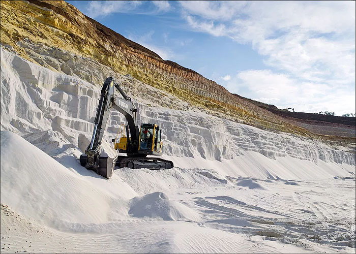 Добыча кварцевого песка в Испании
